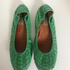 Sapatilha Lanvin verde sola 40