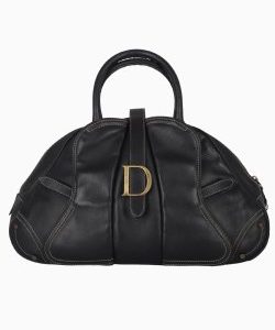 Bolsa Dior Vintage Couro Preta