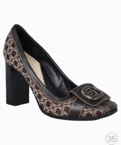 Sapato Empório Armani Fivela Marrom