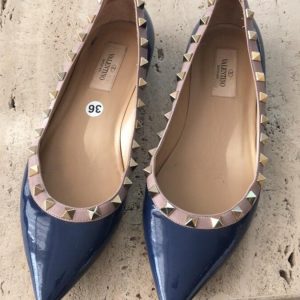 Sapatilha Valentino azul sola 38