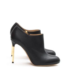Ankle Boot Valentino Couro Preto