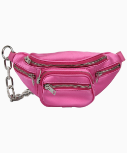 Pochete Alexander Wang Attica Cetim Rosa