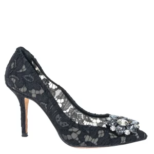 Scarpin Dolce & Gabbana em Renda Preto