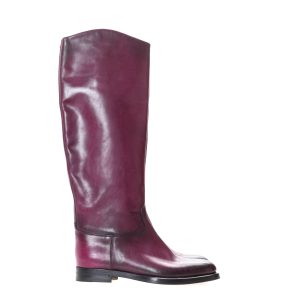 Bota Gucci Cano Alto Roxo