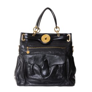 Bolsa Balenciaga Sac Lune Couro Preto
