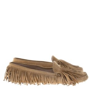 Mocassim Tod's Franjas Camurça Bege