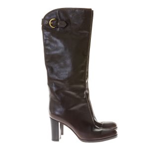 Bota Sergio Rossi Couro Marrom