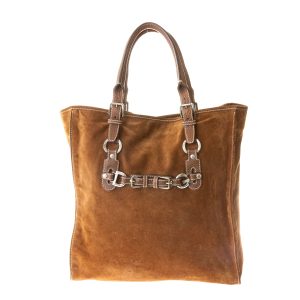 Bolsa Dolce & Gabbana Miss Buckle Camurça Marrom
