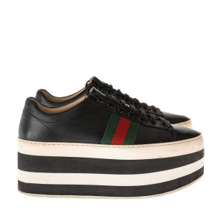 Tênis Gucci Peggy Plataforma Preto