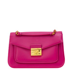 Bolsa Fendi Be Baguette Couro Rosa
