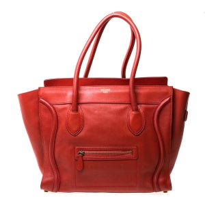 Bolsa Celine Luggage Couro Vermelho