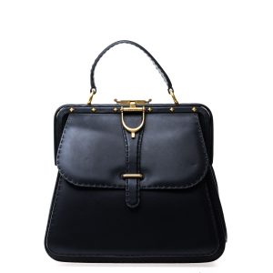 Bolsa Gucci Edição Especial Lady Stirrup Couro Preto