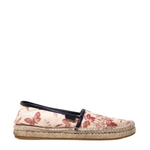 Espadrille Gucci Estampa Floral Vermelha