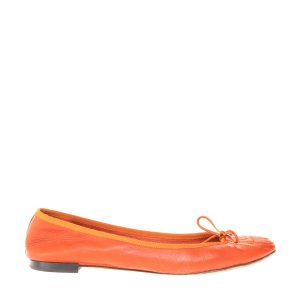 Sapatilha Gucci Couro Laranja