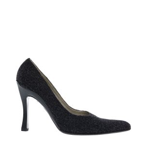 Scarpin Prada Lã Cinza