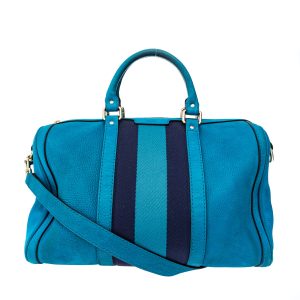 Bolsa Gucci Web Joy Boston Azul