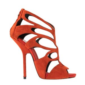 Sandália Giuseppe Zanotti Camurça Laranja