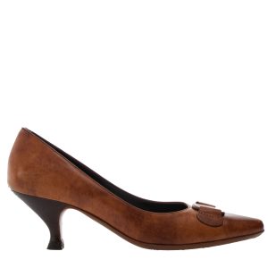 Sapato Salvatore Ferragamo Couro Marrom