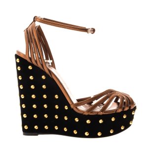 Anabela Gucci Spikes Camurça Cobre