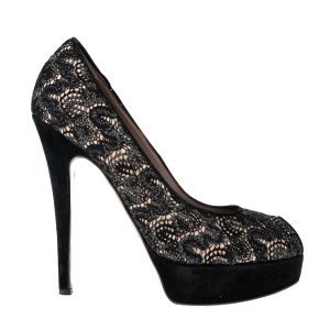 Peep Toe Missoni Renda Preto