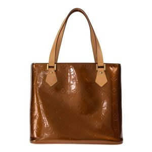 Bolsa Louis Vuitton Houston Verniz Monograma Marrom