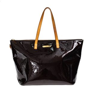 Bolsa Louis Vuitton Bellevue MM Verniz Vinho