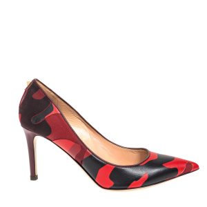 Scarpin Valentino Garavanni Camuflagem Vermelho