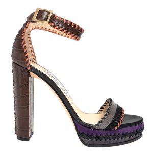 Sandália Jimmy Choo Holly Couro Multicolorido