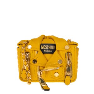 Bolsa Moschino Biker Mini Amarela