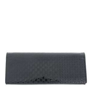 Bolsa Clutch Gucci Broadway Microguccissima Verniz Preta