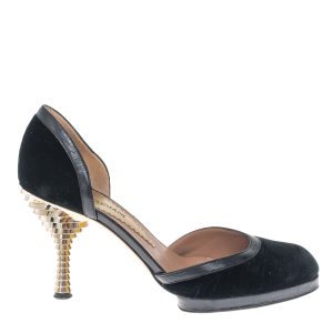 Sapato Emporio Armani Veludo Preto