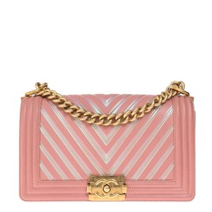Bolsa Chanel Boy Média Rosa
