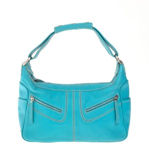 Bolsa Tod's Milky Couro Turquesa