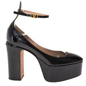 Sapato Valentino Garavani Tan-Go Verniz Preto