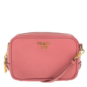 Bolsa Prada Camera Mini Saffiano Rosa