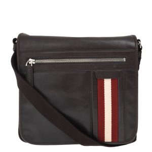 Bolsa Bally Messenger Couro Marrom