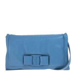 Bolsa Salvatore Ferragamo Acolchoada Azul
