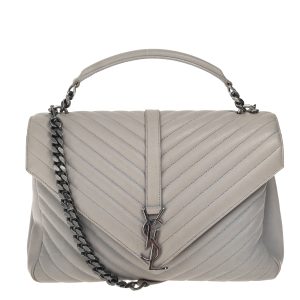 Bolsa Saint Laurent College Grande Cinza