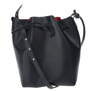 Bolsa Mansur Gavriel Bucket Grande Preta