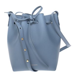 Bolsa Mansur Gavriel Bucket Pequena Azul