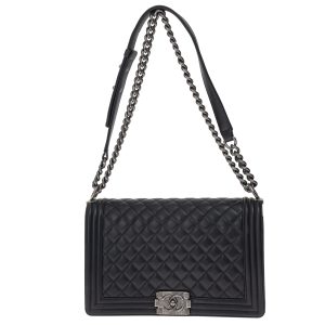 Bolsa Chanel Boy Grande Lambskin Preta