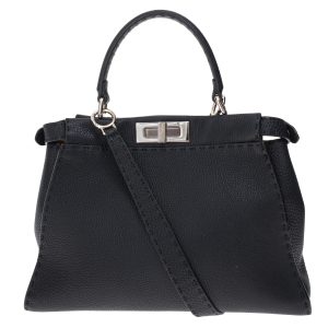 Bolsa Fendi Peekaboo Selleria Preta