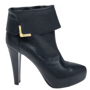 Bota Louis Vuitton Couro Preto