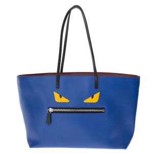 Bolsa Fendi Tote Monster Azul