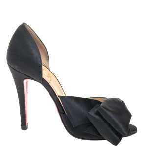 Sapato Christian Louboutin Laço Cetim Preto