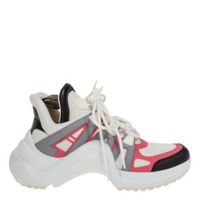 Tênis Louis Vuitton Archlight Branco e Rosa