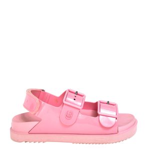 Sandália Gucci Isla Borracha Rosa