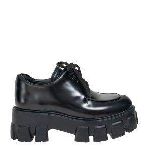 Sapato Prada Monolith com Cadarço Preto