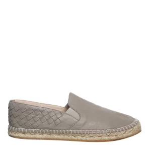 Espadrille Bottega Veneta Intrecciato Cinza
