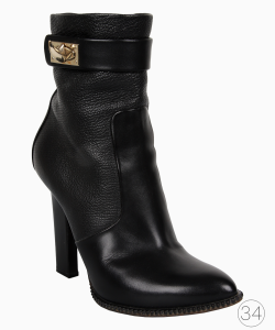 Bota Givenchy Couro Preta